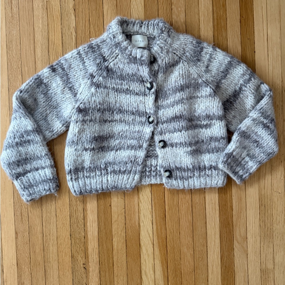 DÔEN Newbury Alpaca Cardigan in Birch Bark Space Dye Size XS